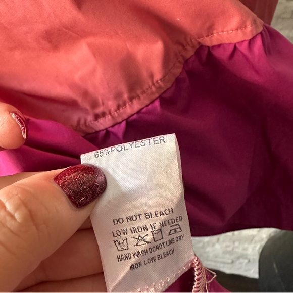 AARON & AMBER Tiered Cotton Colorblock Long Sleeve Dress New with Tags Size S - Picture 9 of 10